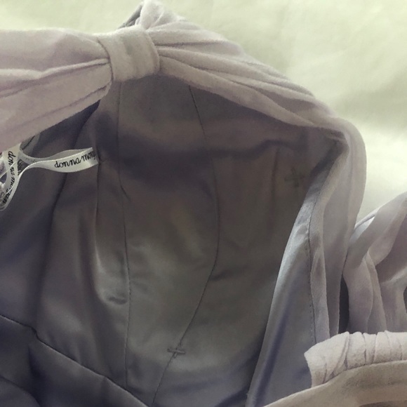 Donna Morgan Light Purple Silky Lined Dress - Picture 11 of 12